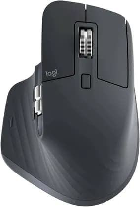 Logitech MX Master 3S Wireless Bluetooth Mouse, 8K DPI Sensor, Quiet Click Buttons, MagSpeed Electromagnetic Scroll Wheel, USB-C Battery, Bluetooth & Logi Bolt Connectivity, Graphite | 910-007499