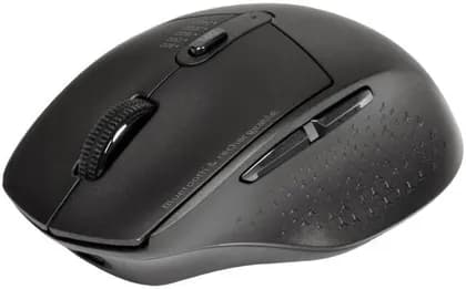 Port Connect 2.4GHz Bluetooth Rechargeable Wireless Mouse Pro, Dual Mode Ergonomic Silent Mouse for Laptop & PC, USB-C Fast Charging, Adjustable DPI, Portable Office Mouse, Black | 900715