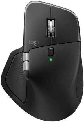 Logitech MX Master 4 Wireless Mouse Adobe Edition, 8K DPI Darkfield Sensor, MagSpeed Scroll & Thumb Wheel, Haptic Sense Feedback, Multi-Device Bluetooth & Logi Bolt, Black | 910-007561