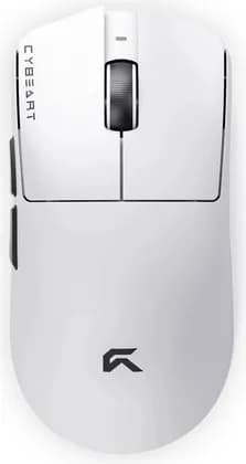 Cybeart Artemis Wireless Gaming Mouse, 1000Hz Polling Rate, 52g Ergonomic Design, 24,000 DP, PixArt Sensor, Tri-Mode 2.4G/Bluetooth/USB-C, RGB Lighting, 1ms Response, White | MC-ARTEMIS-CYB02