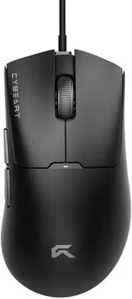 Cybeart Ghost Wired Gaming Mouse, Ultra Responsive RGB Backlit Mouse with Adjustable DPI Up to 12,800, 7 Programmable Buttons, Ergonomic Design & 1ms Response, Black | MC-GHOST-CYB01