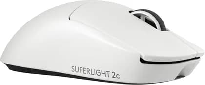 Logitech G Pro X Superlight 2c Wireless Gaming Mouse, 5 Buttons, 44K DPI, HERO 2 Sensor, 888 IPS Speed, 88G Acceleration, 8000Hz Polling Rate, Up to 95H Battery, White | 910-007539/910-007528