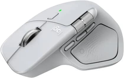 Logitech MX Master 4 Wireless Mouse for Mac, 8K DPI Darkfield Sensor, MagSpeed Scroll & Thumb Wheel, Haptic Sense Feedback, Multi-Device Bluetooth & Logi Bolt, White/Silver | 910-007578