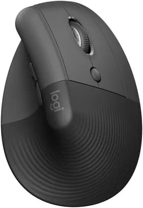 Logitech Lift Vertical Ergonomic Mouse For Business, Logi Bolt USB Receiver, 4000DPI Sensitivity, Multi-OS Compatibility, 10m Range, 2 Yr Battery Life, Quiet Clicks & Smartwheel, Graphite | 910-006494