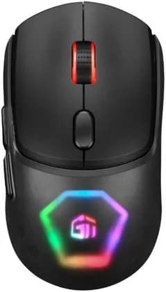 GamerTek Slate Wired Gaming Mouse, Holtek MCU, PixArt PAW 3327 Optical Sensor, 3 Interchangeable Shells, Up to 12400 DPI, 1.8M Paracord Cable, Black | 616985067138