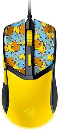 Razer Cobra Pokemon Edition Computer Mouse, 8500 DPI Optical Sensor, 300 IPS Max Speed, Optical Mouse Switches Gen-3, 6 Programmable Buttons, Chroma RGB Lighting, Yellow | RZ01-04650400-R3M1