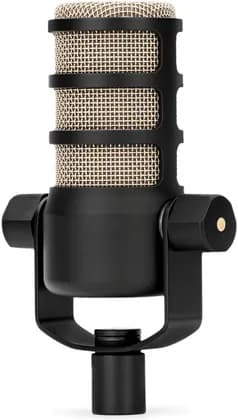 Rode PodMic Dynamic Podcasting Microphone Broadcast-Quality Cardioid Mic with Internal Pop Filter & Swing Mount Black