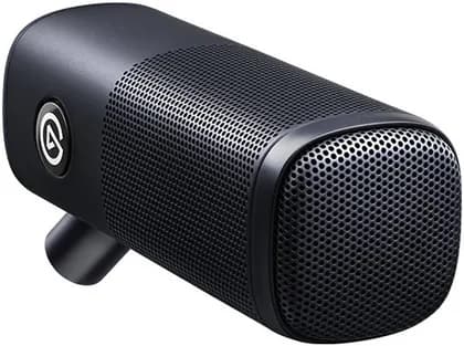 Elgato Wave DX Dynamic Microphone, Hardened Steel Chassis, Mono Swivel Mount, XLR Output, Removable Logo, Black | 10MAH9901