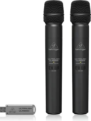 Behringer ULM202USB High-Performance 2.4 GHz Digital Wireless System with 2 Handheld Microphones & Dual-Mode USB Receiver | ULM202USB
