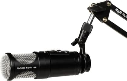 CAD PM1300 PodMaster SuperD usb Professional Broadcast / Podcasting Microphone, Front-Address XLR Mic, Dynamic Capsule, Full Broadcast-Style Sound, Black | PM1300 PodMaster SuperD