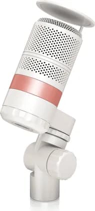 TC-Helicon GoXLR MIC Dynamic Broadcast Microphone with Integrated Pop Filter, Dual Articulate Joints, Universally Adjustable, Gold-Plated XLR Connector, White | GOXLRMICWH