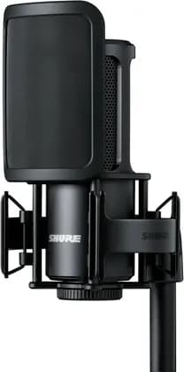 Shure SM4 Studio Recording Microphone Kit, XLR Home Studio Condenser Mic with Mix-Ready Audio, All-Metal Construction, Includes Detachable Magnetic Pop Filter & Shock Mount | SM4-K-KIT