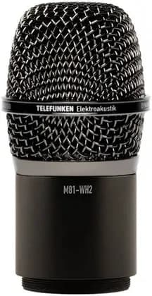 Telefunken M81-WH2 Wireless Capsule, 25mm Dynamic Moving Coil, 50Hz-18kHz Frequency Range, Supercardioid Polar Pattern, Elektroakustik T80, 135 dB Max SPL, Black | M81-WH2