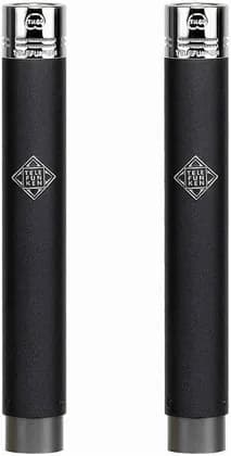 Telefunken M60 FET Stereo Set Microphone, Omnidirectional, Edge Terminated Small Diaphragm, 20Hz-20 kHz Frequency Range, Elektroakustik T61CT, 135dB Max SPL, Black | M60 FET
