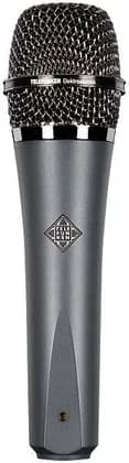 Telefunken M81 Microphone, 25mm Dynamic Moving Coil, 50Hz-18kHz Frequency Range, Supercardioid Polar Pattern, Elektroakustik T80, 135 dB Max SPL, Grey/Chrome | M81