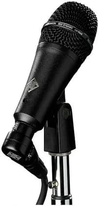Telefunken M80-SH Low Profile Microphone, 50Hz-18kHz Frequency Range, 25mm Dynamic Moving Coil, Supercardioid Polar Pattern, Elektroakustik T80, 135 dB Max SPL, Black | M80-SH