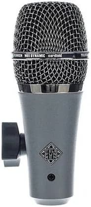 Telefunken M81-SH Low Profile Microphone, 50Hz-18kHz Frequency Range, 25mm Dynamic Moving Coil, Elektroakustik T80, Supercardioid Polar Pattern, 135 dB Max SPL, Grey | M81-SH