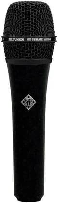 Telefunken M80 Microphone, 50Hz-18kHz Frequency Range, 25mm Dynamic Moving Coil, Supercardioid Polar Pattern, Elektroakustik T80, 135 dB Max SPL, Full Black | M80