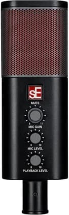sE Electronics Neom Premium USB Condenser Microphone, 16mm Back-electret Condenser Capsule, 20 Hz - 20 kHz Frequency Range, Compatible with Mac, Windows, iOS and Android, Black | NEOM USB