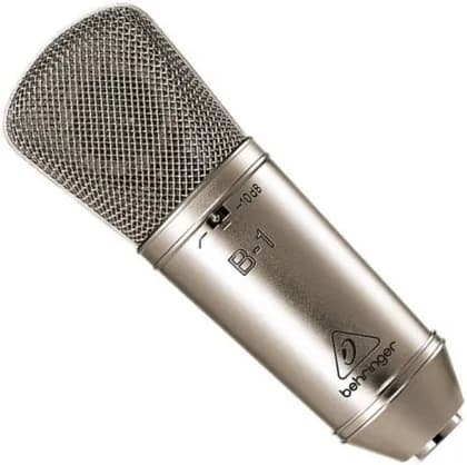 Behringer B-1 Large-Diaphragm Studio Condenser Microphone, Cardioid Pickup Pattern, Pressure-gradient Transducer, Ultra low-noise, Ultra-rugged construction | B1