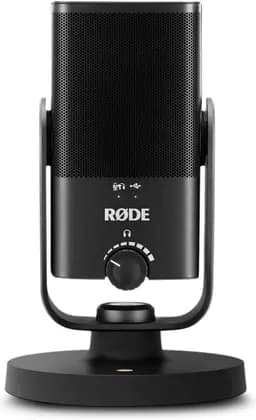Rode NT-USB Mini Compact Studio-Quality USB Microphone with Built-In Pop Filter Black