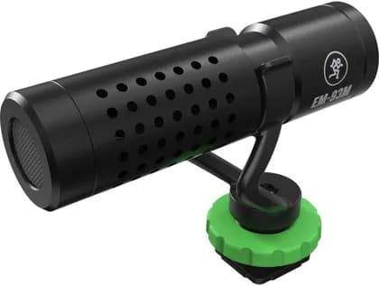 Mackie EM-93M Compact Microphone, Cardioid Polar Pattern, Compact Condenser Capsule, Mono Sound Field, Compatible with DSLRs and Mobile Devices, Black | EM-93M