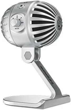 Saramonic SmartMic USB Condenser Microphone, 75Hz High Pass Filter Function, Directional Cardioid Pickup Pattern, Compatible with iOS/Android Mobiles & Computers, Silver | MTV550