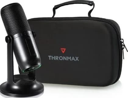 Thronmax MDrill One Studio Kit, 360 Omni Directional, 20Hz-20kHz Frequency Response, 4 Dedicated Recording Patterns, 16 Bit Rate, For Streaming / Gamers, Black | M2 KIT