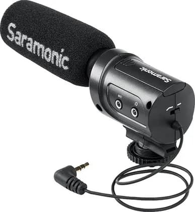 Saramonic SRM3 Directional Condenser Shotgun Microphone For Camera - Black | AWP-6916