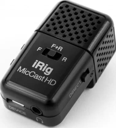 IK Multimedia IRig Mic Cast HD Dual-Sided Digital Voice Microphone| IP-IRIG-CASTHD-IN