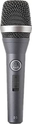 AKG D5 S Dynamic Vocal Microphone Patented Varimotion Diaphragm, Supercardioid, On/Off Switch, 70Hz-20kHz, 147dB SPL, Dual Shock Mount, High Feedback Rejection | 3138X00090