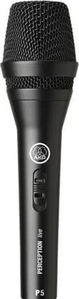 AKG P5 S Dynamic Vocal Microphone Supercardioid Polar Pattern, On/Off Switch, 40Hz-20kHz, High Feedback Suppression, Rugged Metal Body, Integrated Windscreen, Black | 3100H00120