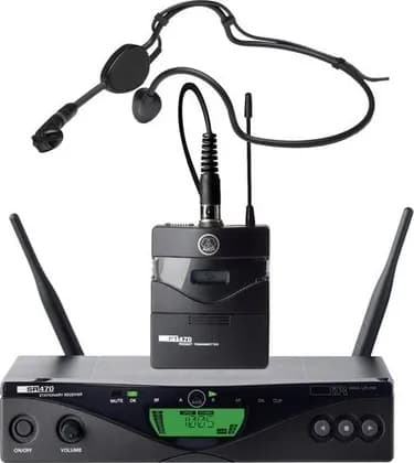 AKG WMS470 Sports Set Band9 50mW EU/US/UK Headworn Microphone System - Black | 3308H00210