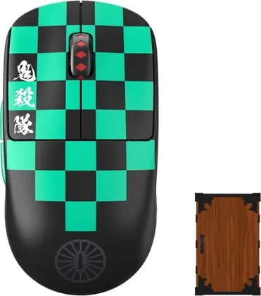 Pulsar Gaming Gears Pulsar x Demon Slayer X2V2 Medium Wireless Gaming Mouse, 4K Mouse Computer Mice, Optical Collectible Mouse, 26000 DPI, KAMADO TANJIRO (Superglide&4K dongle Included) | PX222TJ4