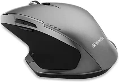 Verbatim 8-Button Wireless Mouse Blue LED, (8 Button Deluxe Blue LED), 2.4GHz wireless technology, Back/forward buttons, Zoom in/out, Windows Start / Windows 8 Home button | 49041