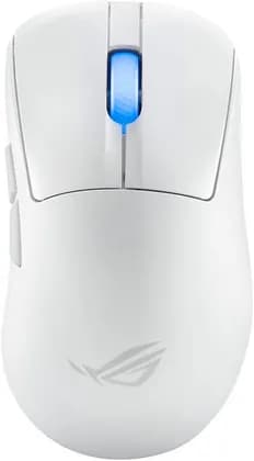 ASUS ROG Keris II Ace Ultralight 54g Ergonomic Gaming Mouse, 42,000-dpi ROG AimPoint Pro Sensor, ROG SpeedNova Wireless, Micro Switches, 4,000/8,000 Hz Polling Rate Booster, White | 90MP03N0-BMUA10