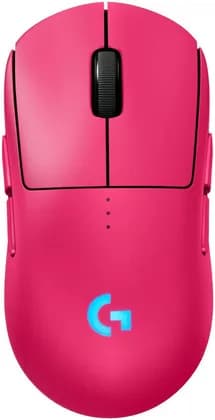 Logitech PRO 2 LIGHTSPEED Wireless Gaming Mouse, Hero Sensor 2, 44000 DPI, 888 IPS, Lightsync RGB, Responsive Optical Sensor, 4-8 Programmable Buttons, Up to 95 Hours Battery Life, Pink | 910-007310