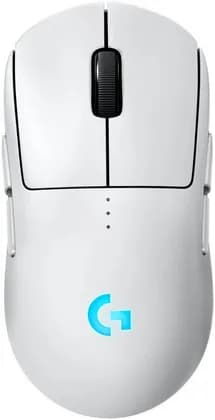 Logitech PRO 2 LIGHTSPEED Wireless Gaming Mouse, Hero Sensor 2, 44000 DPI, 888 IPS, Lightsync RGB, Responsive Optical Sensor, 4-8 Programmable Buttons, Up to 95 Hours Battery, White | 910-007303