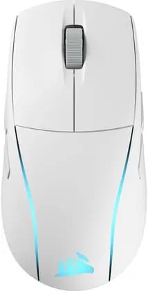 Corsair M75 Wireless Lightweight RGB Gaming Mouse, Ambidextrous Design, MARKSMAN 26K Sensor, 26,000 DPI, 650 IPS Tracking, 50G Acceleration, Slipstream Wireless, White | CH-931D011-EU