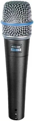 Shure BETA 57A Dynamic Instrument Microphone - Professional Supercardioid Mic for Guitars, Drums, Vocals, Live & Studio, Silver | BETA 57A