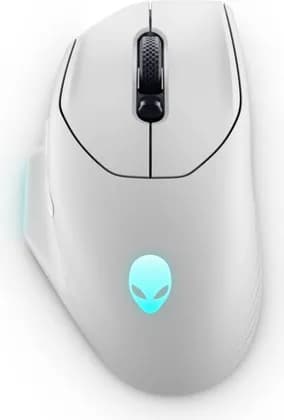 Dell Alienware AW620M Wireless Gaming Mouse, Right-Handed Orientation, 7 Programmable Buttons, 26,000 DPI Resolution, Auto-Calibration, 2m Braided Cable Length, Luna Light | 545-BBFC