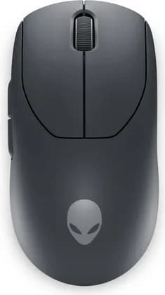 Dell Alienware Pro Gaming Mouse, Symmetrical Form Factor, 6 Fully Programmable Buttons, 26,000 DPI Resolution, 2.4GHz Gaming Wireless & Wired, 2m Braided Cable, Dark Side of the Moon | 545-BBFP