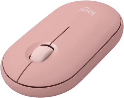 Logitech Pebble 2 M350S Computer Mouse, Ambidextrous Design, Up to 4000 DPI Range, Multi-Device Pairing, Bluetooth Connectivity, Silent Clicks w/ Silent Touch Technology, Tonal Rose | 910-007014