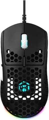 GamerTek GM16 Ultralight Precision Gaming Mouse, Sensitivity 16000 DPI, RGB Illumination, PMW3389 Sensor, 1000Hz USB Polling Rate, Kailh GM 8.0 Rapid Click Switches, Black | GM16