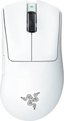 Razer Deathadder V3 Pro Gaming Mouse, Focus Pro 3K Optical Sensor, 30000 Max DPI Sensitivity, Optical Mouse Switches Gen-3, 5 Programmable Buttons, 100% PTFE Feet, White | RZ01-04630200-R3G1