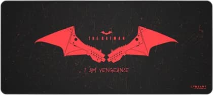 Cybeart Batman Rapid Mouse Pad, Exclusive Micro-woven Cloth, Spill Proof Surface, Never Fray Edges with Reinforced Stitching, Esports Grade Never-Slip Base, XXL, Black | BTMNRPD