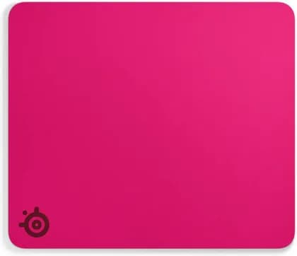 SteelSeries QcK Heavy Large Gaming Mouse Pad, 6mm Micro Woven Cloth Surface, For Low And High DPI Tracking, Non Slip Rubber Base, 450 x 400 mm, Maximum Wrist Comfort, Magenta | 63479