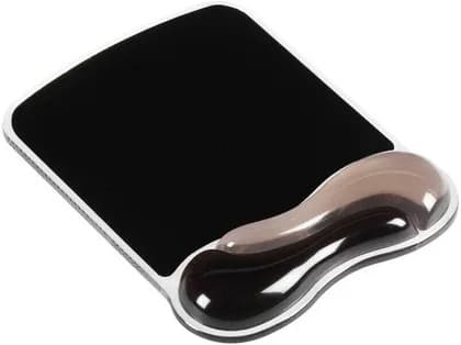 Kensington Duo Gel Mouse Pad Wrist Rest, Ergonomic Mouse Pad With Gel Wrist Support, Ventilation Channel Cooling Design, Non Slip Base, Easy Clean Durable Surface, Smoke | 62399