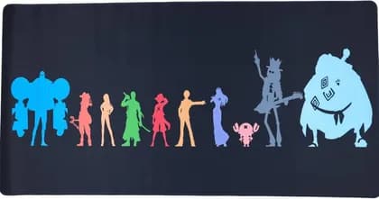 DeskVibe Anime XXXL Mouse Pad 1000x500mmx3mm, One Piece Straw Hat Crew Design, Ultra-Smooth Surface, Non-Slip Base Large Gaming Desk Mat | Straw Hat Crew