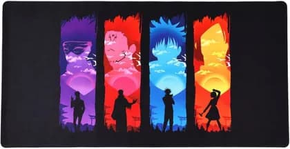DeskVibe Anime XXXL Mouse Pad 1000x500mmx3mm, Jujutsu Kaisen Design, Ultra-Smooth Surface, Non-Slip Base Large Gaming Desk Mat | Jujutsu Kaisen